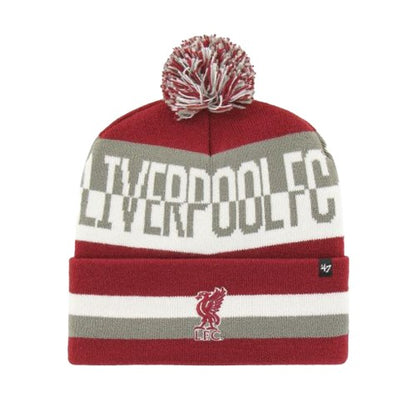 Front - Liverpool FC 47 Pom Pom Beanie