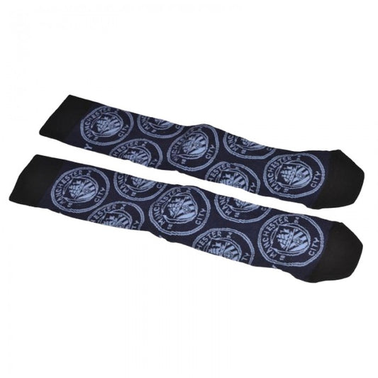 Front - Manchester City FC Unisex Adult All-Over Print Socks