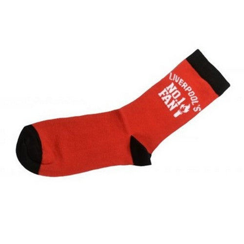 Front - Liverpool FC Unisex Adult Liverpool´s No.1 Fan Socks