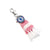 Front - Chelsea FC Crest And Stripes Keyring