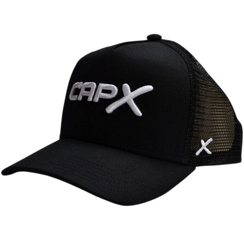 Front - Cap X Logo Trucker Cap