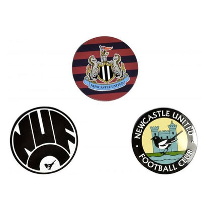 Front - Newcastle United FC Retro Fridge Magnet (Pack of 3)