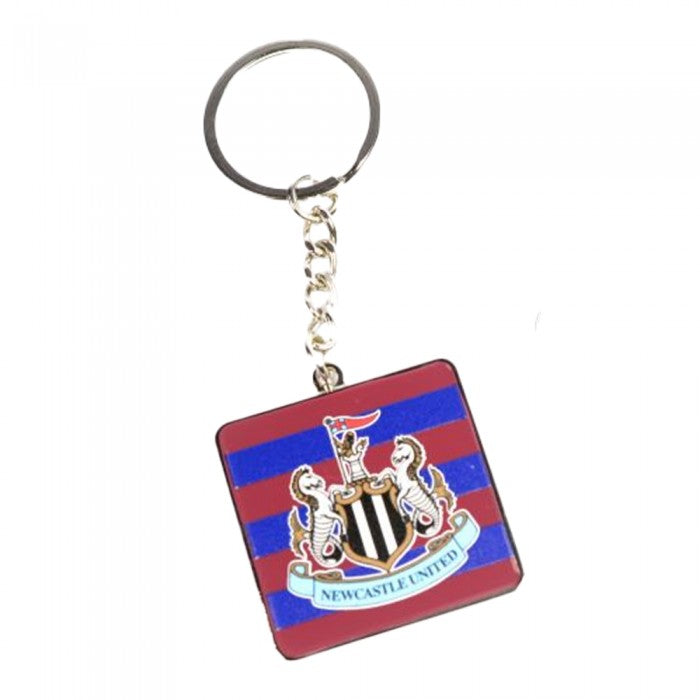 Front - Newcastle United FC Away Kit Keyring And Badge Set