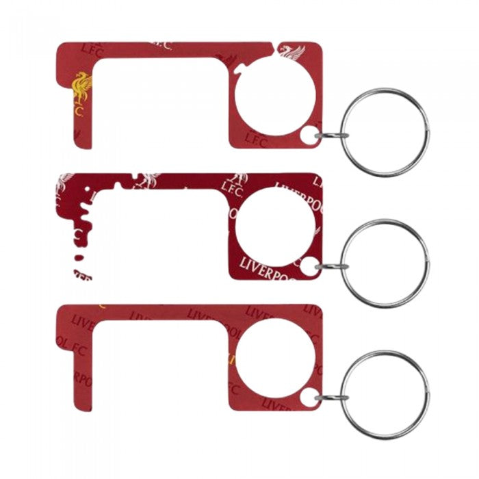 Front - Liverpool FC No Touch Keyring (Pack of 3)