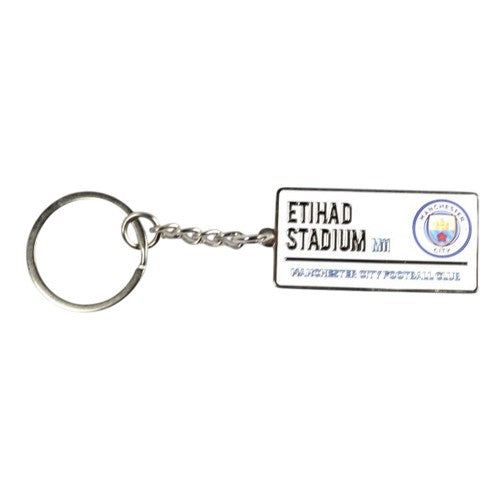 Front - Manchester City FC Street Sign Keyring