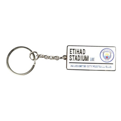 Front - Manchester City FC Street Sign Keyring
