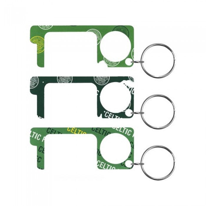 Front - Celtic FC No Touch Keyring (Pack of 3)