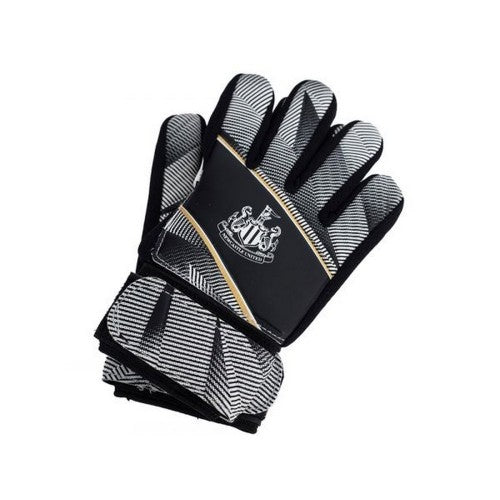 Front - Newcastle United FC Childrens/Kids Fuse Goalkeeper Gloves