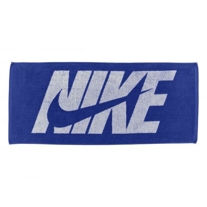 Royal Blue-White - Front - Nike Graphic Print Jacquard Towel