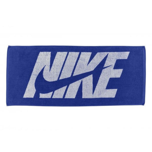 Royal Blue-White - Front - Nike Graphic Print Jacquard Towel