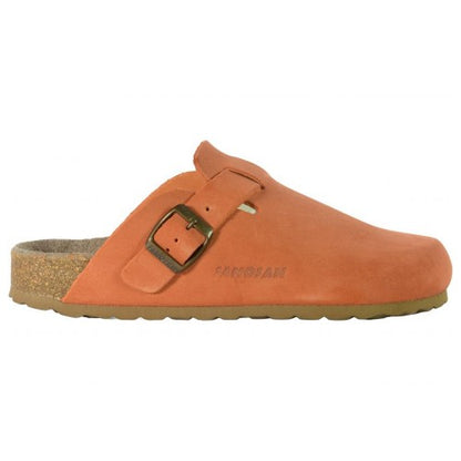 Front - Sanosan Womens/Ladies Munich Suede Mules