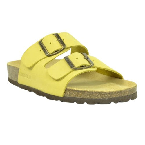 Front - Sanosan Womens/Ladies Aston Nubuck Double Strap Sandals