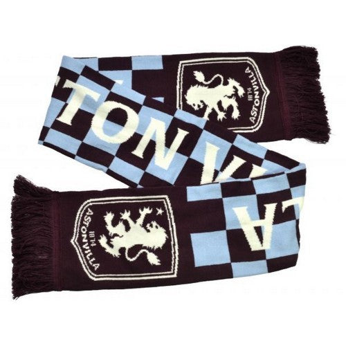 Front - Aston Villa FC Checked Scarf