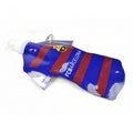 Front - FC Barcelona Official Football Flat Sports Water Bottle (350ml)