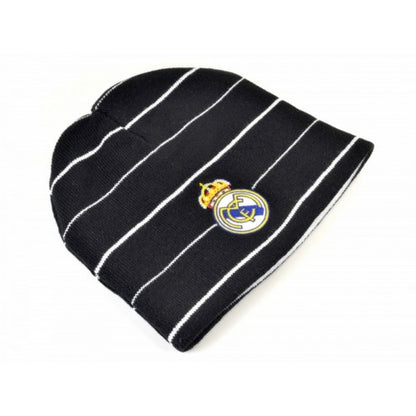 Front - Real Madrid CF Official Football Knitted Reversible Beanie Hat