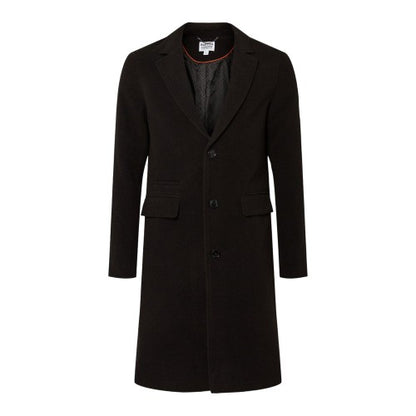 Front - Burton Mens Signature Three Button Epsom Overcoat