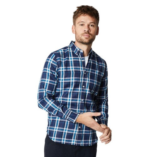 Front - Burton Mens Checked Button-Down Shirt
