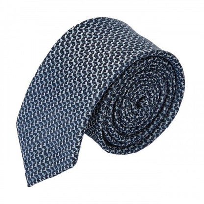 Front - Burton Mens Highlight Geometric Jacquard Tie