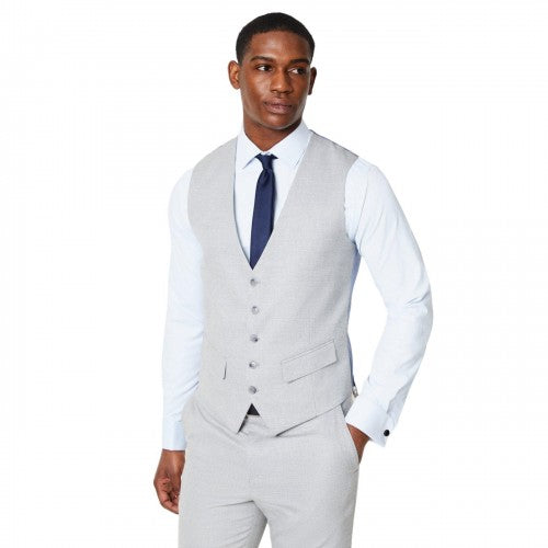 Front - Burton Mens Tailored Waistcoat