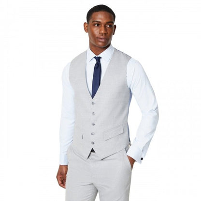 Front - Burton Mens Tailored Waistcoat