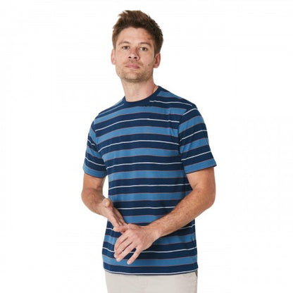 Front - Burton Mens George Stripe T-Shirt