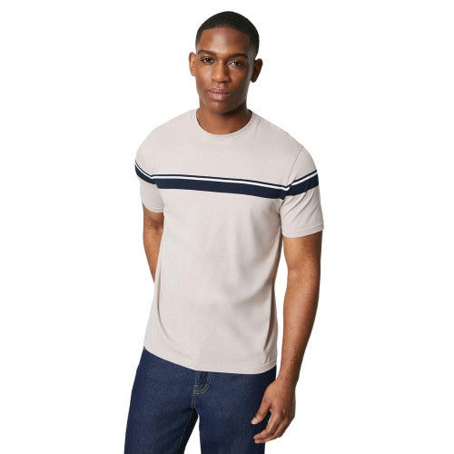 Front - Burton Mens Placement Chest Stripe T-Shirt