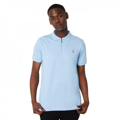 Front - Burton Mens Zipped Polo Shirt