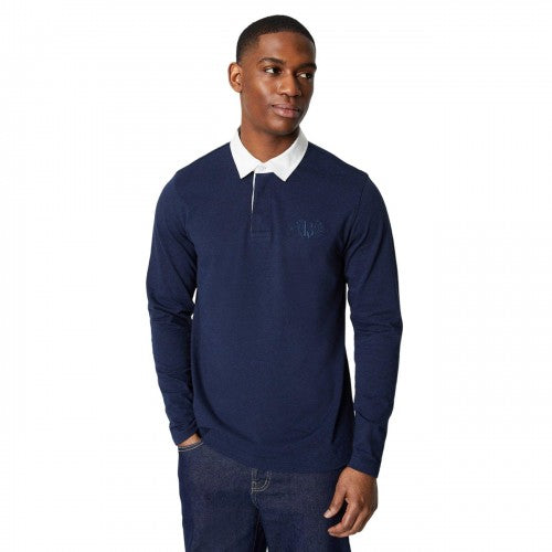 Front - Burton Mens Embroidered Rugby Shirt