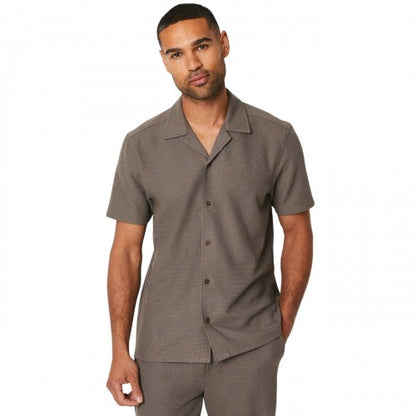 Front - Burton Mens Jersey Revere Collar Shirt