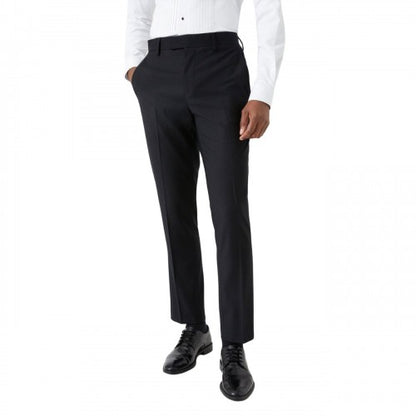 Front - Burton Mens Slim Tuxedo Trousers