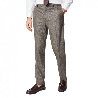 Front - Burton Mens Heritage Puppytooth Suit Trousers