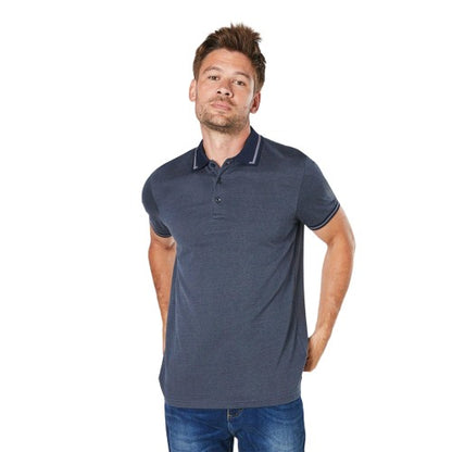 Front - Burton Mens Jacquard Polo Shirt