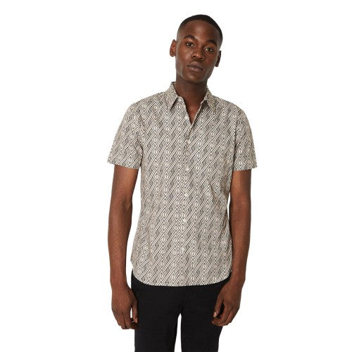 Front - Burton Mens Diamond Short-Sleeved Shirt