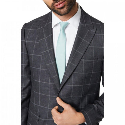 Front - Burton Mens Slim Jacquard Tie Set
