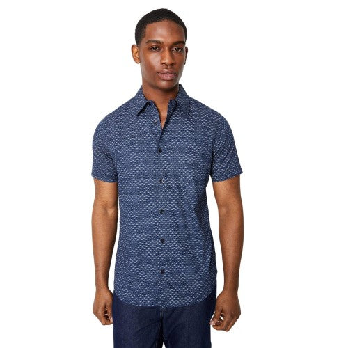 Front - Burton Mens Cross Diamond Short-Sleeved Shirt