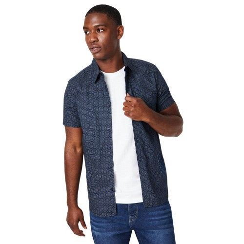Front - Burton Mens Circle Short-Sleeved Shirt