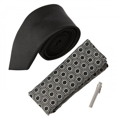 Front - Burton Mens Geometric Tie Set