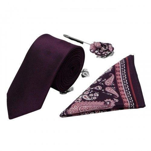 Front - Burton Mens Paisley Tie Set