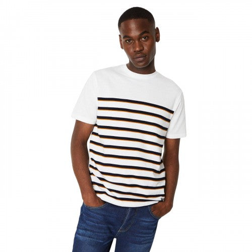 Front - Burton Mens Classic Stripe Pique T-Shirt