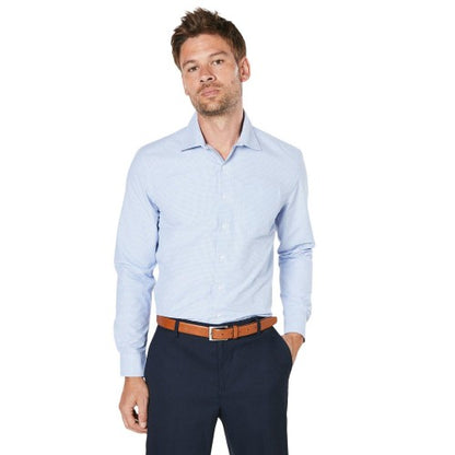 Front - Burton Mens Micro Checked Casual Shirt