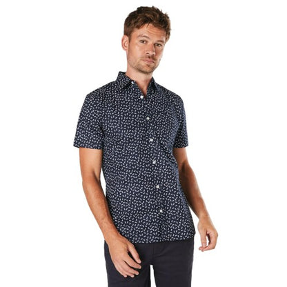 Front - Burton Mens Box Geometric Short-Sleeved Shirt