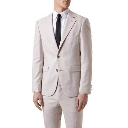 Front - Burton Mens Slub Slim Suit Jacket