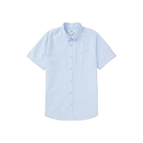 Front - Burton Mens Oxford Short-Sleeved Shirt