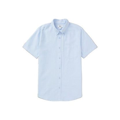 Front - Burton Mens Oxford Short-Sleeved Shirt