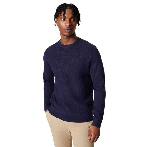 Front - Burton Mens Herringbone Knitted Sweatshirt