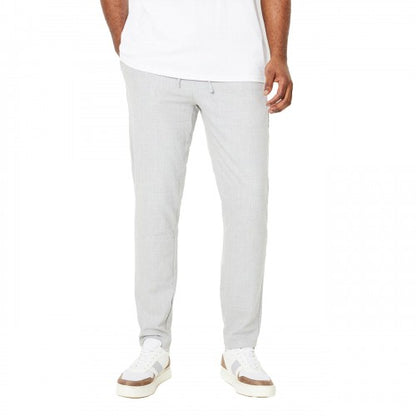 Front - Burton Mens Tapered Slim Trousers