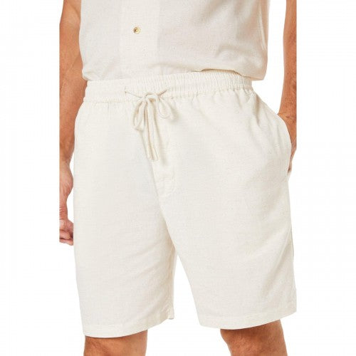 Front - Burton Mens Linen Blend Tennis Shorts