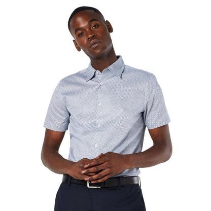 Front - Burton Mens Silo Print Short-Sleeved Shirt