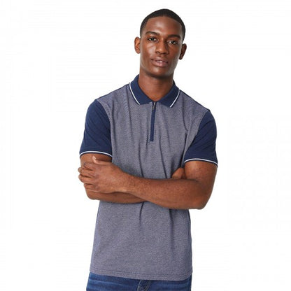 Front - Burton Mens Tipped Contrast Sleeves Polo Shirt