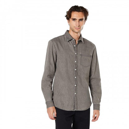 Front - Burton Mens Denim Long-Sleeved Shirt